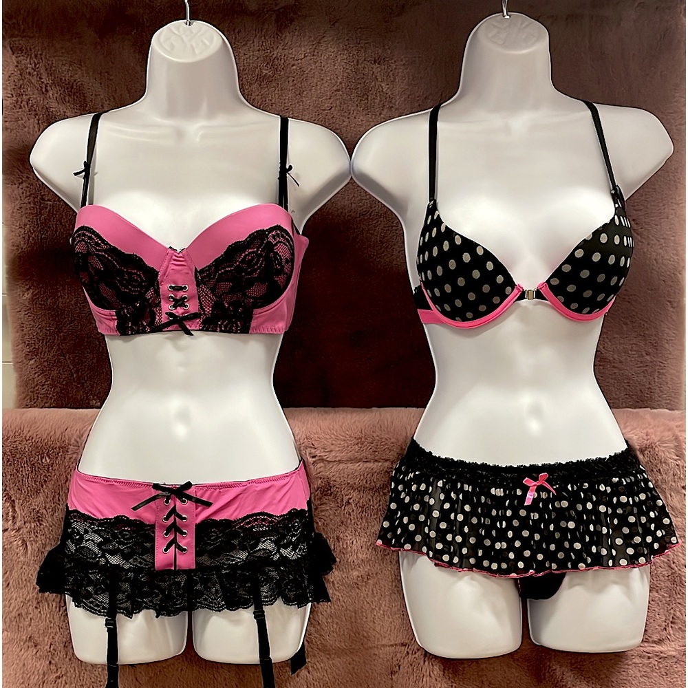 NWT 2 piece micro mini and bra set.
